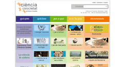 Desktop Screenshot of cienciaensocietat.org